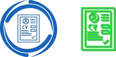CV Icon Design vector