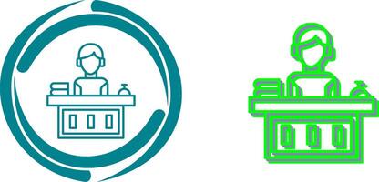 Office Reception Icon Design vector