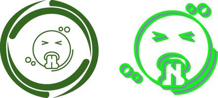 Vomit Icon Design vector