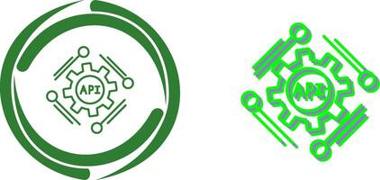 Api Icon Design vector