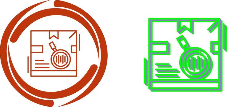 rastreo código icono diseño vector