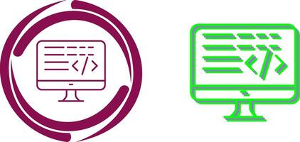 Coding Icon Design vector