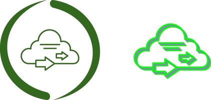 Cloud Computing Icon Design vector