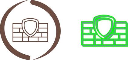 Firewall Icon Design vector
