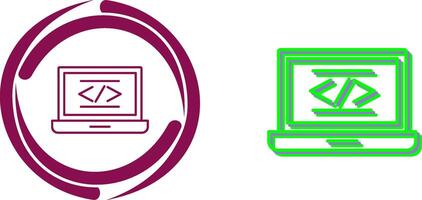 Coding Icon Design vector