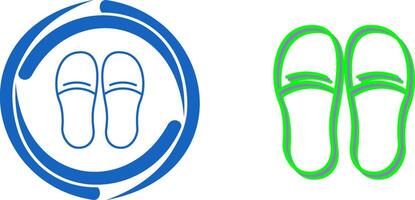 Slippers Icon Design vector