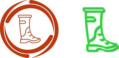 Rain Boots Icon Design vector