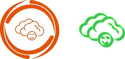 Cloudy Icon Design vector