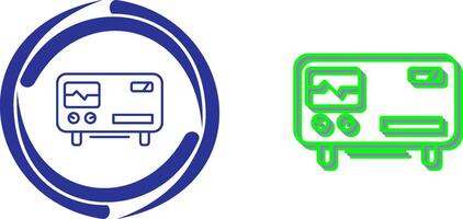 Oscillscope Icon Design vector