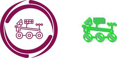 Mars Rover Icon Design vector