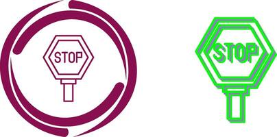 diseño de icono de señal de stop vector