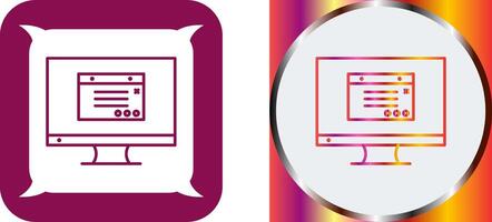 Unique Internet Ads Icon Design vector