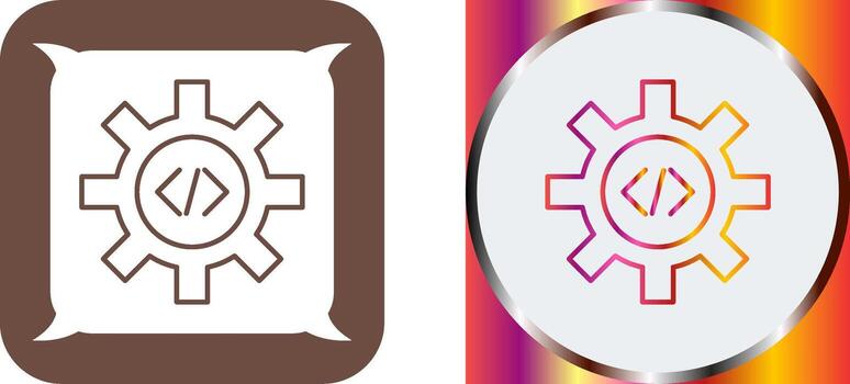 único código mejoramiento icono diseño vector