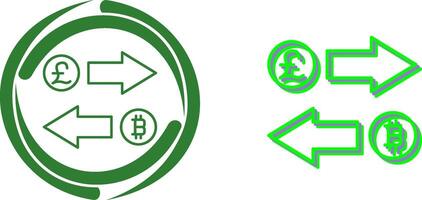 Exchange Icon Design vector