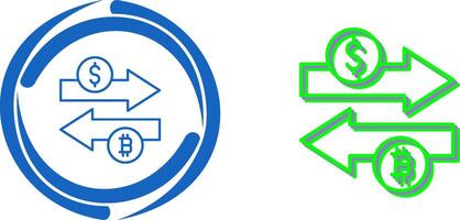 Money Exchange Icon Design vector