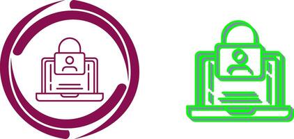 Authentication Icon Design vector
