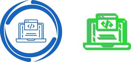 Coding Icon Design vector