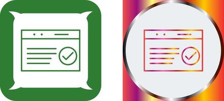 Unique QC Passed Icon Design vector