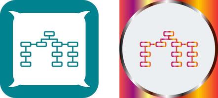 Unique Seo Structure Icon Design vector
