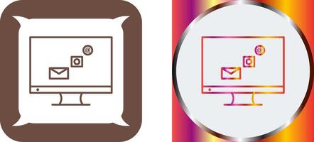 Unique Digital Marketing Icon Design vector