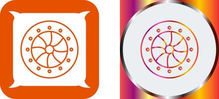 Unique Optical Diaphram Icon Design vector