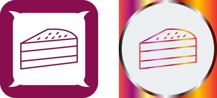 Cake Slice Icon Design vector