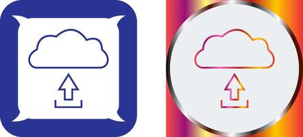 Unique Upload to Cloud Icon Design vector