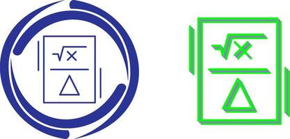Formula Icon Design vector