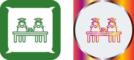 Unique Combined Study Icon Design vector