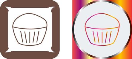 Chocolate Muffin Icon Design vector