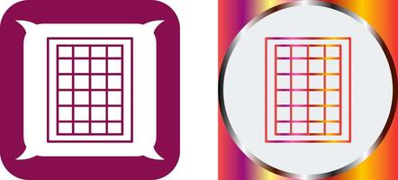Table of Rates Icon Design vector