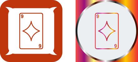 Diamonds Card Icon Design vector