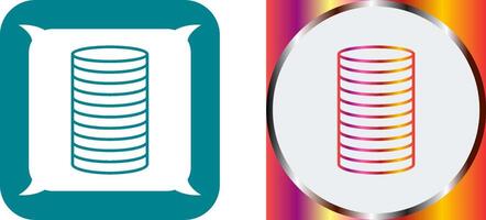 Stack of Coins Icon Design vector