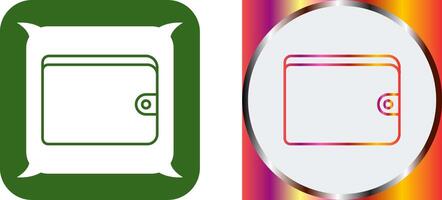 Unique Wallet Icon Design vector