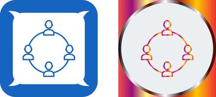 Unique Network Group Icon Design vector