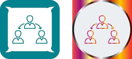 Unique Connected Users Icon Design vector