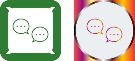 Unique Conversation Bubbles Icon Design vector