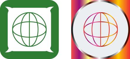 Unique Globe Icon Design vector