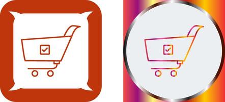 Unique Confirm Order Icon Design vector