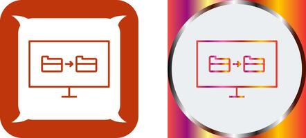 Unique File Sharing Icon Design vector