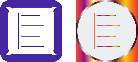Unique Left Align Icon Design vector