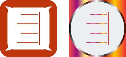 Unique Right Align Icon Design vector