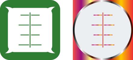 Unique Center Align Icon Design vector