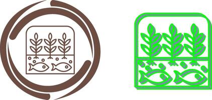 Hydroponic Icon Design vector