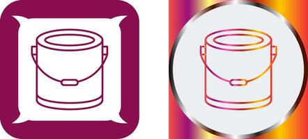 Paint Bucket Icon Design vector