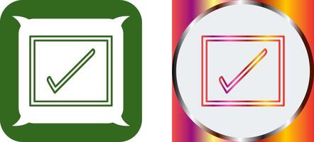 Checkbox Icon Design vector