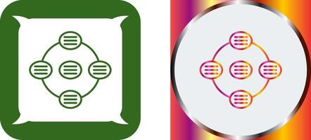 Unique Strategy Connsultation Icon Design vector