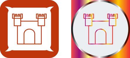 Unique Castle Icon Design vector