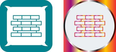 Unique Bricks Icon Design vector