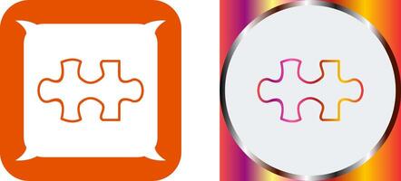 Unique Puzzle Piece Icon Design vector